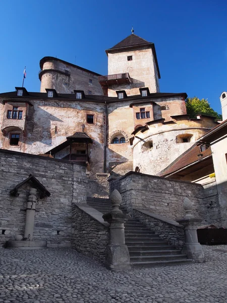 Cour du château d'Orava, Slovaquie — Photo