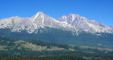 Yaz aylarında Slovak yüksek tatras