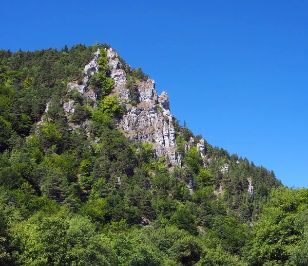 Massiva klippor på kraloviansky meander, Slovakien — Stockfoto