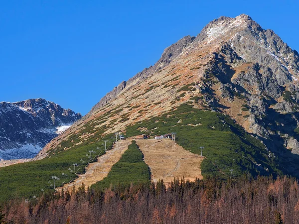 秋天在高塔特拉山区 predne solisko — 图库照片