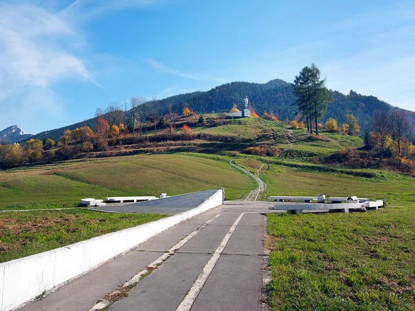 Anıt juraj janosik, terchova, Slovakya — Stok fotoğraf