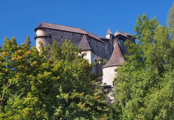 Zamek Orawski, ukryty w lesie — Zdjęcie stockowe