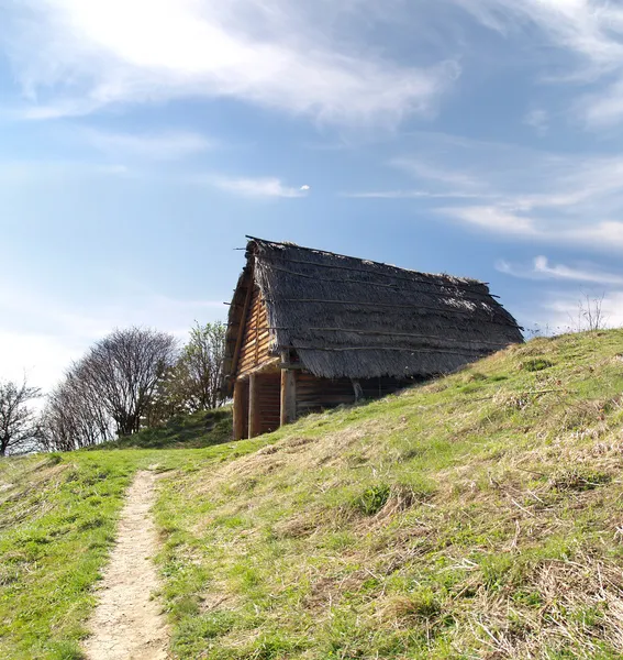 Keltische hut, Bobrovník skansen, Slowakije — Stockfoto