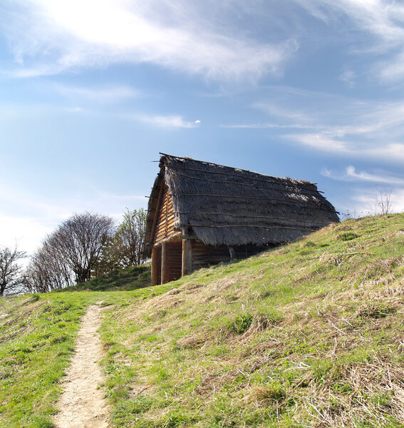 Celtic hut, Havranok Skansen, Slovakia