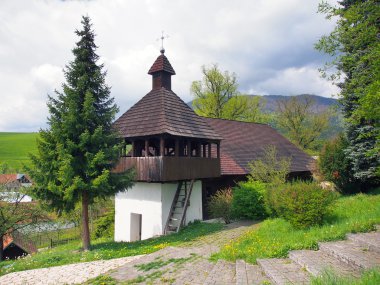 Lutheran church in Istebne village, Slovakia. clipart