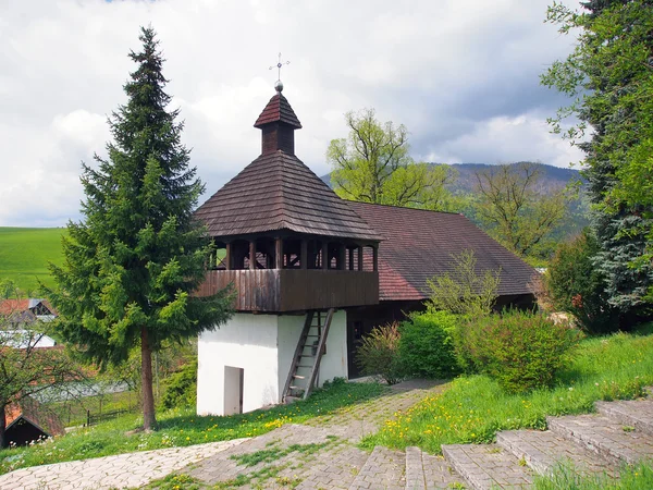 Лютеранська церква в селі istebne, Словаччина. Ліцензійні Стокові Фото
