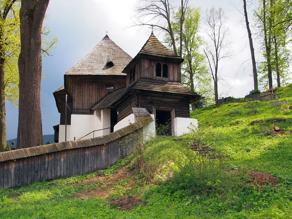 Rare UNESCO church in Lestiny, Orava, Slovakia — Stock Photo, Image