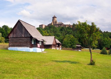 Folk houses and castle in Stara Lubovna