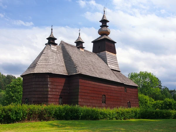 Uma igreja rara em Stara Lubovna, Spis, Eslováquia — Fotografia de Stock