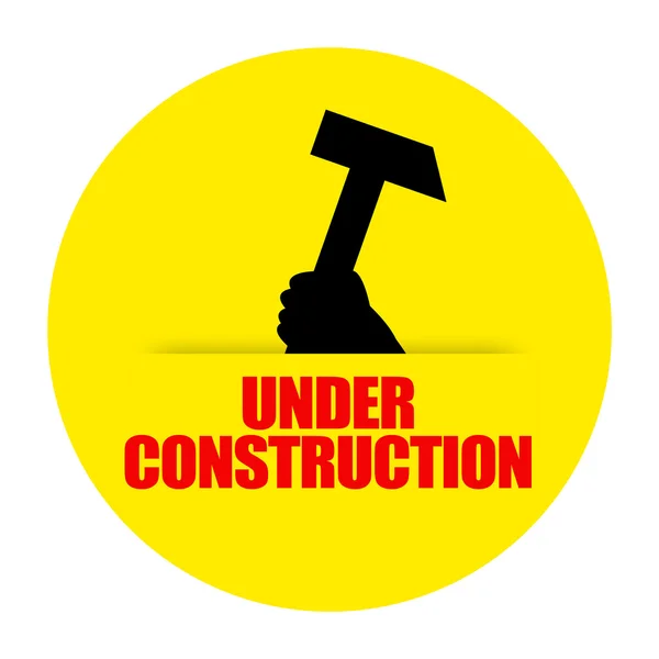 Under construction sign — Stock Photo, Image