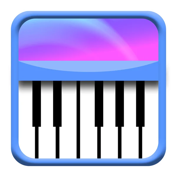 Piano pictogram — Stockfoto