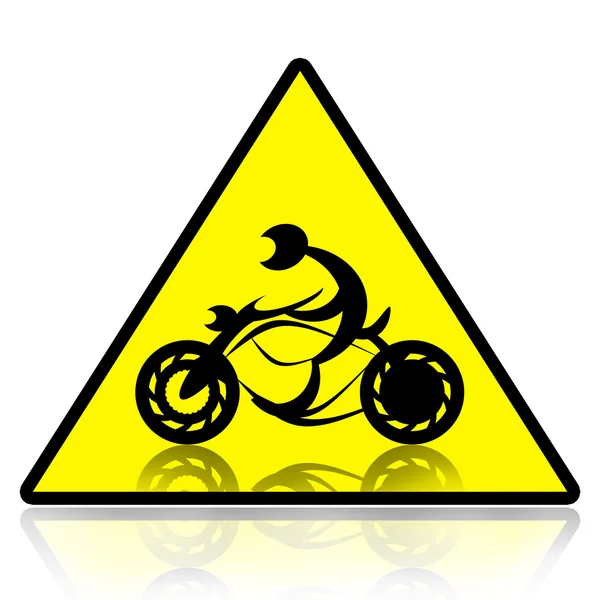 Motorcycle riders sign — Stock Photo, Image