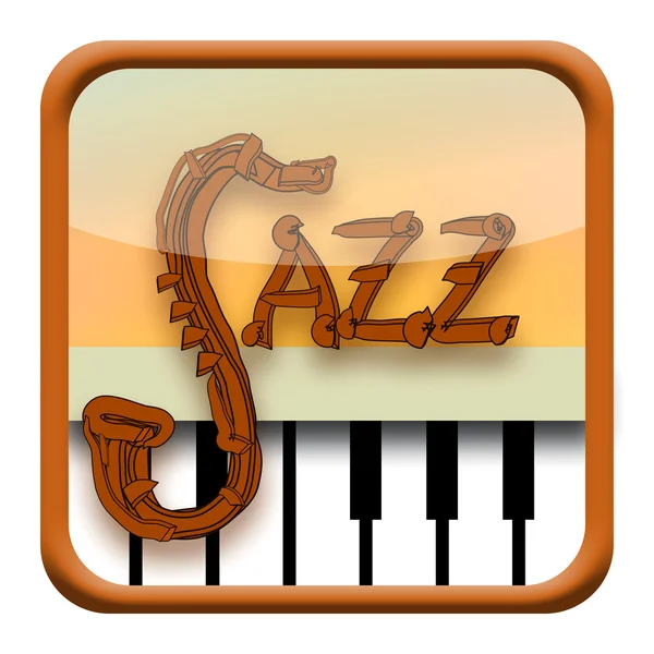 Jazzový ikona — Stock fotografie