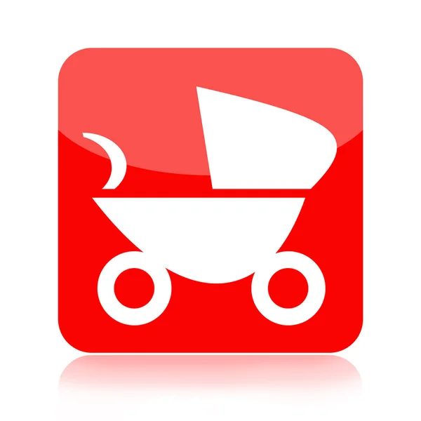 Icono de carro de bebé — Foto de Stock