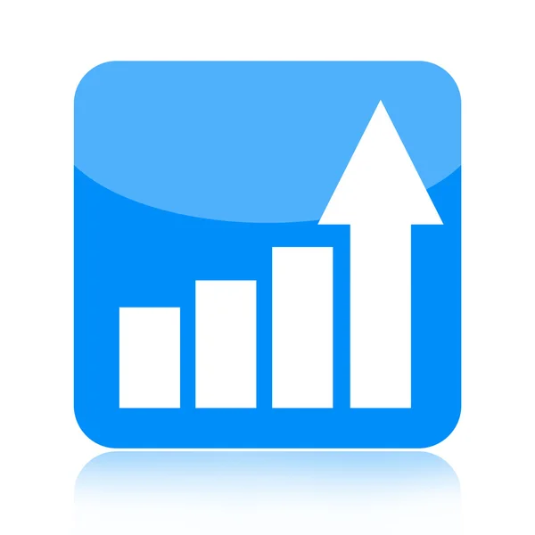 Växande business statistiska diagram — Stockfoto