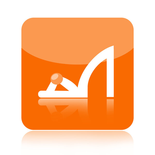 Woman shoe icon