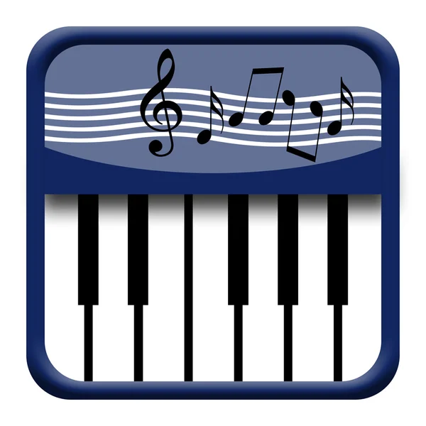 Piano icon — Stock Photo, Image