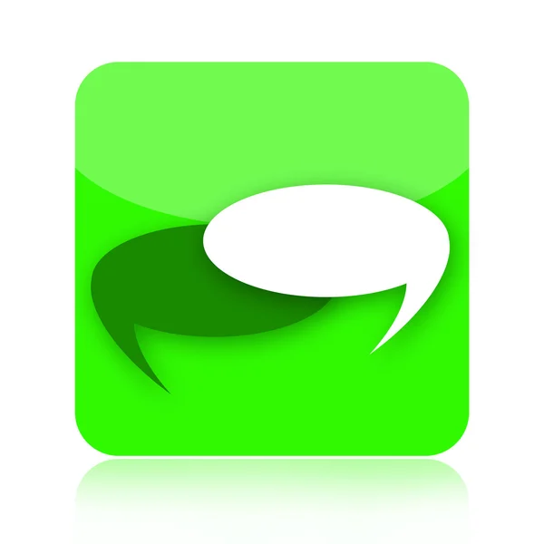 Talk bubble icon — Stock Photo, Image