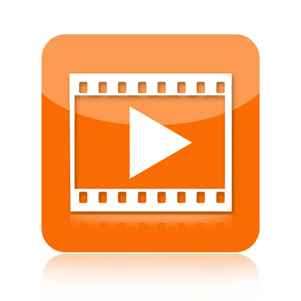 Riproduci video pulsante — Foto Stock