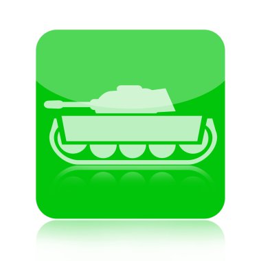 Army tank military icon clipart