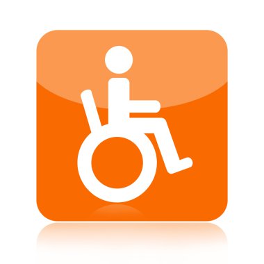 tekerlekli sandalye simge özürlü kişi