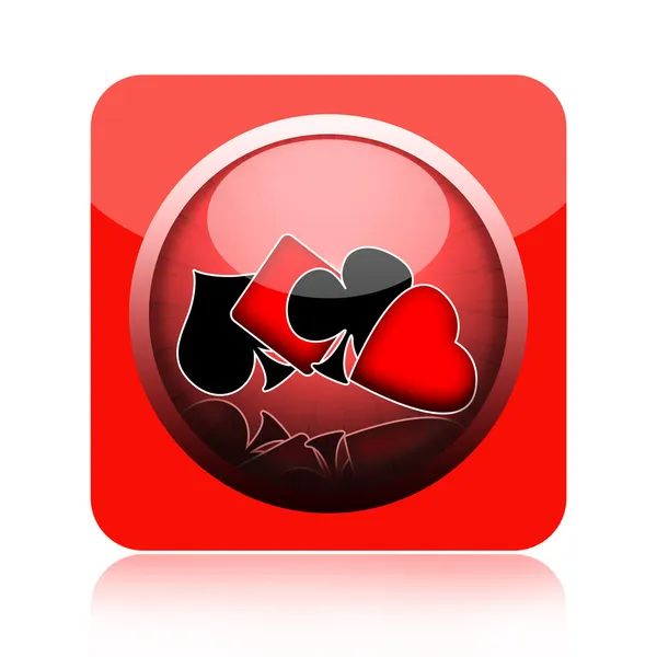 Playing cards icon — Stock Photo, Image