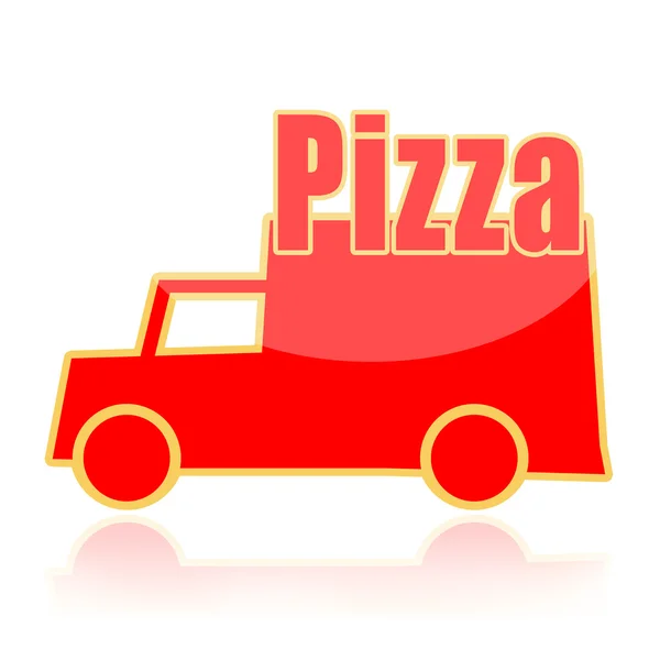 Pizza Leverans — Stockfoto