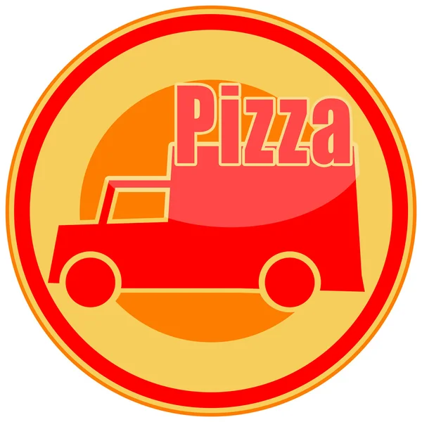 Entrega de pizza — Fotografia de Stock