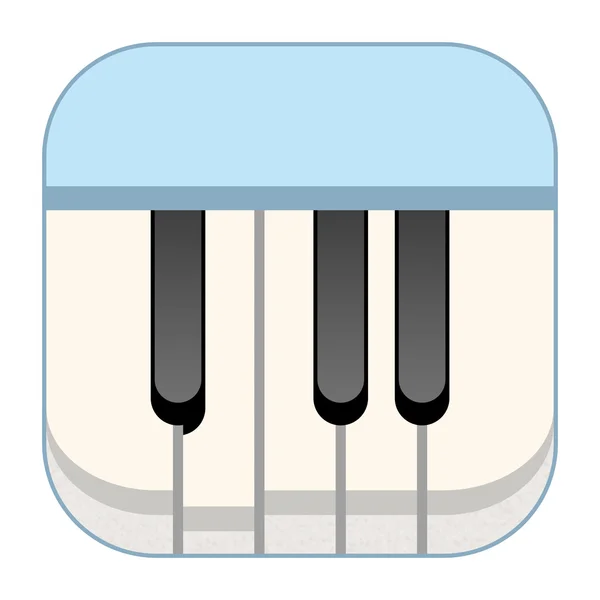 Icona di musica per pianoforte — Foto Stock