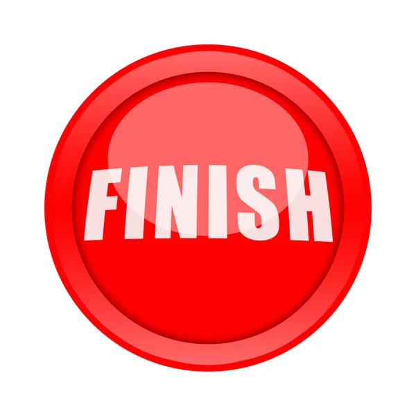 Finish button — Stock Photo, Image