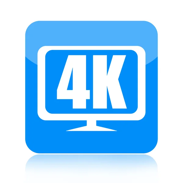 Icona 4K Ultra HD — Foto Stock