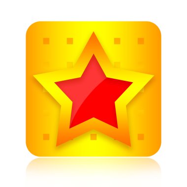 Kırmızı yıldızı simge