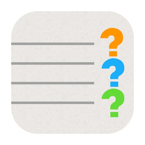 Questions icon — Stock Photo, Image