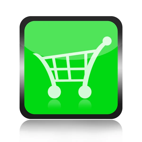 Shopping cart-knappen — Stockfoto