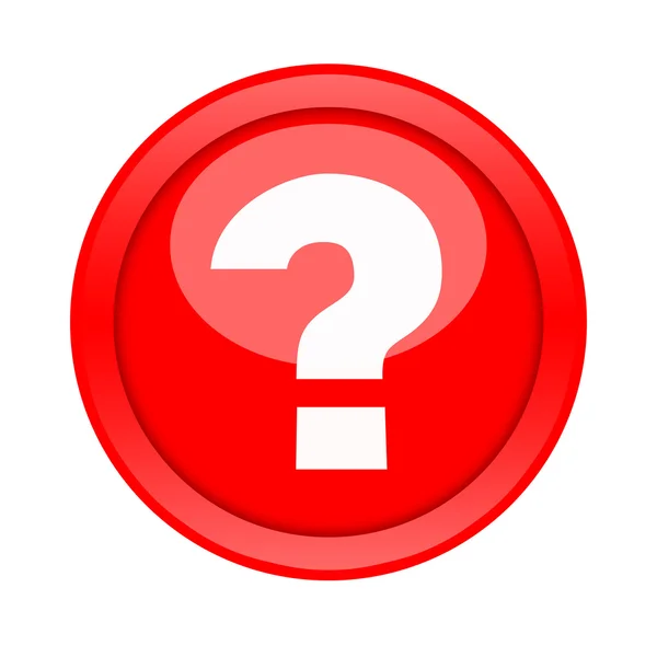 Question mark button — Stock Photo, Image