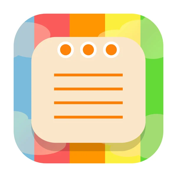 Memo notes icon — Stock Photo, Image