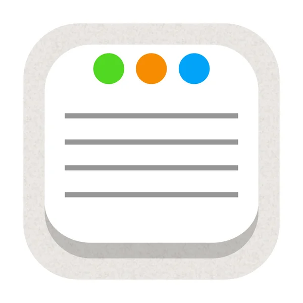 Quick notes icon — Stock Photo, Image