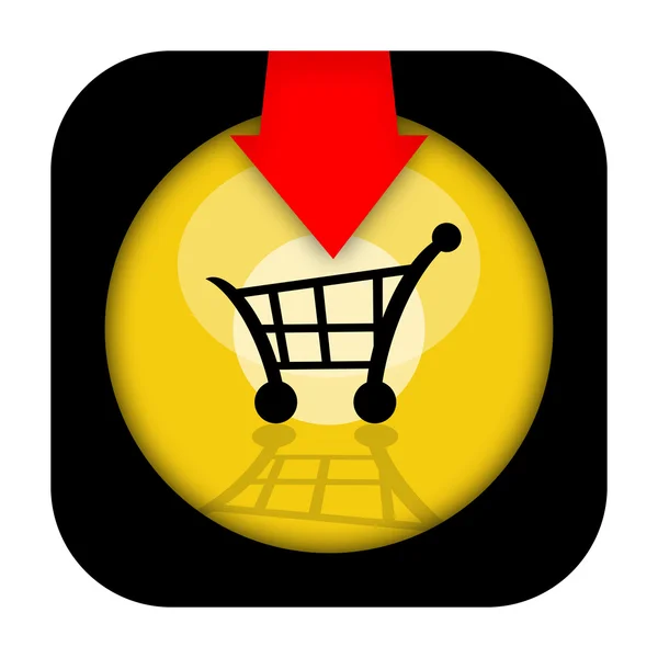 Add to cart icon — Stock Photo, Image