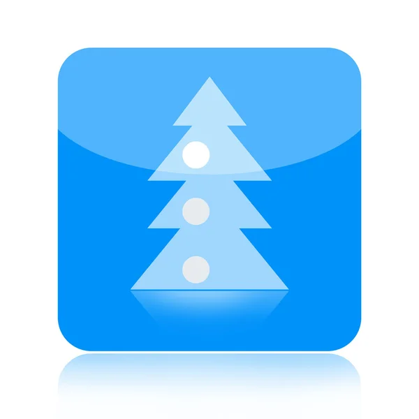 Vánoční stromeček ikona — Stock fotografie