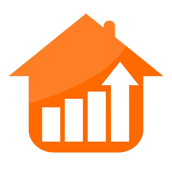 Estadísticas de casas y negocios en crecimiento — Foto de Stock