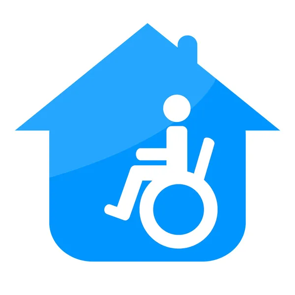 Handicap na casa — Fotografia de Stock