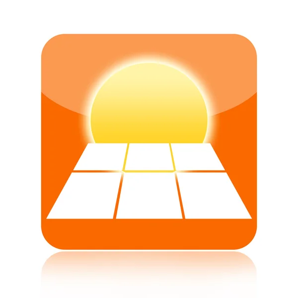 Zonne-energie pictogram — Stockfoto