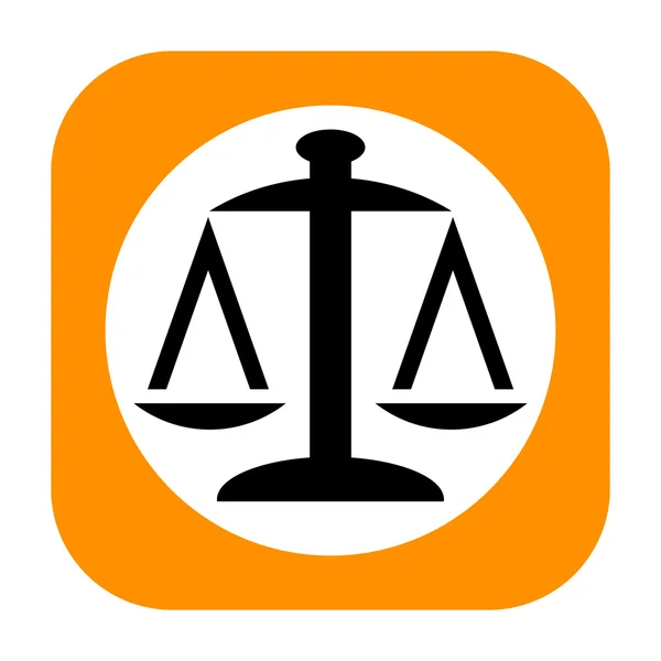 Scales of justice icon — Stock Photo, Image