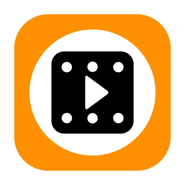 Play video icon — Stock Photo, Image