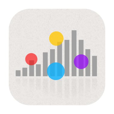 müzik ses ekolayzer simgesi