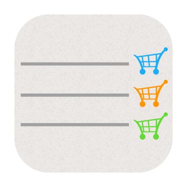 Alışveriş listesi simgesi