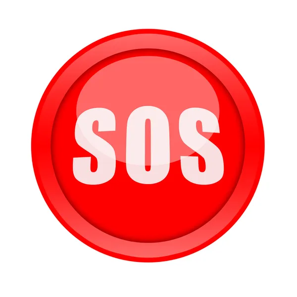 Botón SOS — Foto de Stock