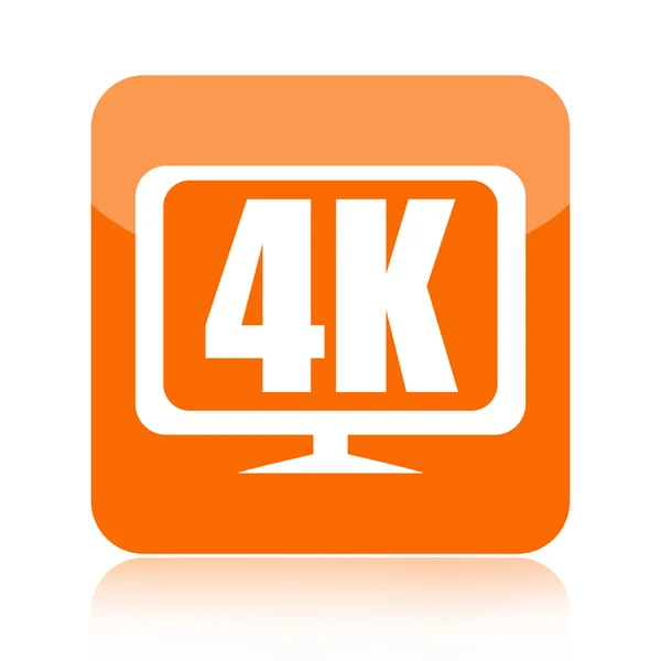 Icona video 4K Ultra HD — Foto Stock