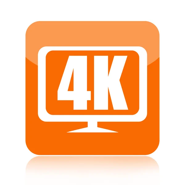 Ícone de vídeo 4K Ultra HD — Fotografia de Stock