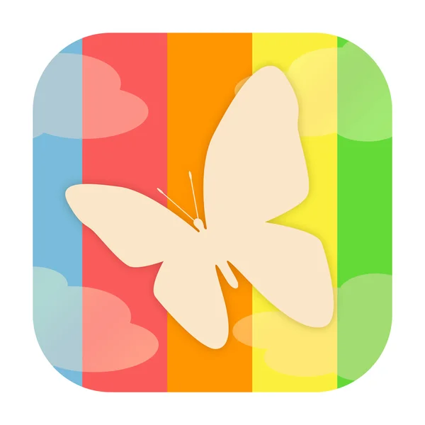 Butterfly icon — Stock Photo, Image